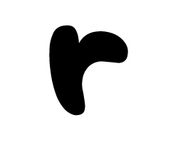 切り文字　【チェリーr1】サイズ：M(120×120mm)素材：ホログラムシート・蛍光シート