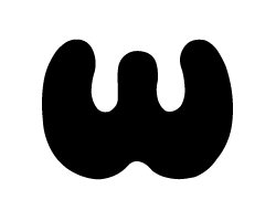 切り文字　【チェリーw1】サイズ：SS(40×40mm)素材：カッティングシート
