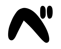 切り文字　【チェリーべ1】サイズ：3L(うちわ最大サイズ)素材：カッティングシート