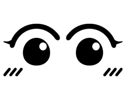 切り文字　【両目5】1文字のサイズ：S(80×80mm)素材：ホログラムシート・蛍光シート