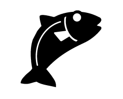 切り文字　【魚15】サイズ：L(140×140mm)素材：カッティングシート