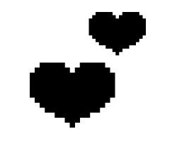 切り文字　【ハート20】サイズ：3L(うちわ最大サイズ)素材：カッティングシート(3)