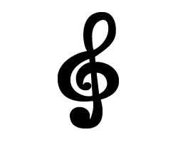 切り文字　【音楽記号3】サイズ：SS(40×40mm)素材：カッティングシート(3)