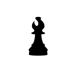 切り文字　【チェスの駒3】サイズ