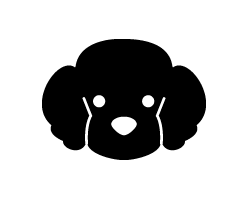 切り文字　【犬7】サイズ：SS(40×40mm)素材：カッティングシート