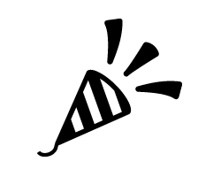 切り文字　【クラッカー2】サイズ：SS(40×40mm)素材：ホログラムシート・蛍光シート(3)