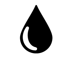 切り文字　【雫1】サイズ：M(120×120mm)素材：ホログラムシート・蛍光シート