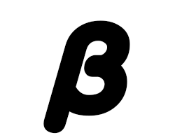 切り文字　【β】サイズ：M(120×120mm)素材：ホログラムシート・蛍光シート