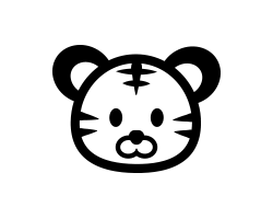 切り文字　【トラ3】サイズ：3L(うちわ最大サイズ)素材：ホログラムシート・蛍光シート