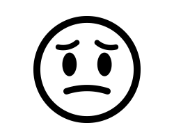 切り文字　【悲しい3】サイズ：L(140×140mm)素材：カッティングシート