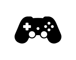 切り文字　【ゲームコントローラー2】サイズ：3L(うちわ最大サイズ)素材：カッティングシート