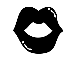 切り文字 【キスマーク3】サイズ:SS(40×40mm)素材:カッティングシート