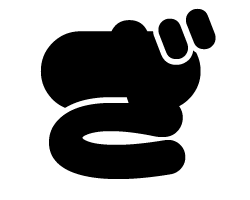 切り文字　【マイクざ1】サイズ：SS(40×40mm)素材：カッティングシート