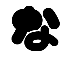 切り文字　【マイクな1】サイズ：M(120×120mm)素材：ホログラムシート・蛍光シート(3)