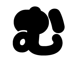 切り文字　【マイクむ1】サイズ：SS(40×40mm)素材：ホログラムシート・蛍光シート