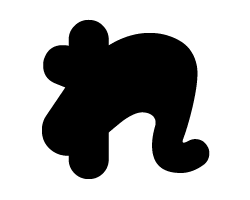 切り文字　【マイクれ1】サイズ：SS(40×40mm)素材：カッティングシート