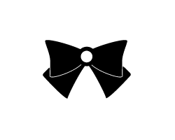 切り文字　【リボン4】サイズ：S(80×80mm)素材：カッティングシート