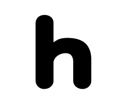 切り文字　【h】サイズ：SS(40×40mm)素材：カッティングシート