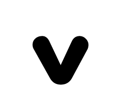 切り文字　【v】サイズ：SS(40×40mm)素材：カッティングシート