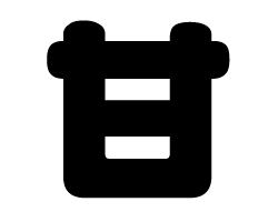 切り文字　【甘】サイズ：3L(うちわ最大サイズ)素材：カッティングシート