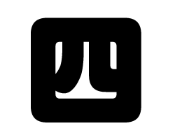 切り文字　【四】サイズ：SS(40×40mm)素材：カッティングシート