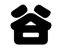 切り文字　【谷】サイズ：SS(40×40mm)素材：カッティングシート