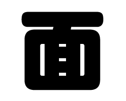 切り文字　【面】サイズ：SS(40×40mm)素材：カッティングシート