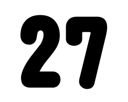 Stickers - 切り文字　【27】サイズ：S(80×80mm)素材：カッティングシート