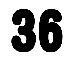 切り文字　【36】サイズ：SS(40×40mm)素材：カッティングシート(3)