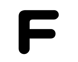 切り文字 【F】サイズ：M(120×120mm)素材：カッティングシート