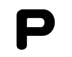 切り文字　【P】サイズ：SS(40×40mm)素材：カッティングシート