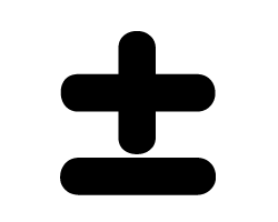 切り文字　【±】サイズ：SS(40×40mm)素材：ホログラムシート・蛍光シート