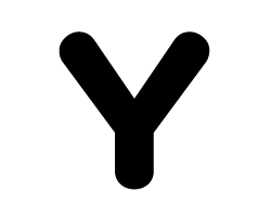 樂天商城 - 切り文字　【Y】サイズ：L(140×140mm)素材：カッティングシート