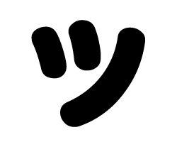 切り文字　【ツ】サイズ：3L(うちわ最大サイズ)素材：ホログラムシート・蛍光シート