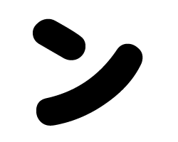 切り文字　【ン】サイズ：LL(200×200mm)素材：ホログラムシート・蛍光シート