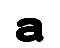 切り文字　【a】サイズ：L(140×140mm)素材：ホログラムシート・蛍光シート