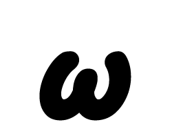 切り文字　【ω】サイズ：SS(40×40mm)素材：カッティングシート