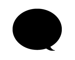 切り文字　【ふきだし8】サイズ：M(120×120mm)素材：ホログラムシート・蛍光シート