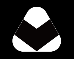 切り文字　【おにぎり1】サイズ：LL(200×200mm)素材：カッティングシート×カッティングシート