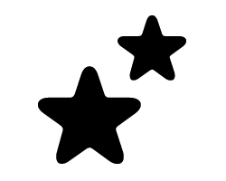 切り文字　【星8】サイズ：S(80×80mm)素材：カッティングシート