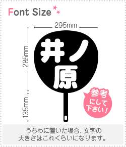 切り文字セット　【井ノ原】1文字のサイズ：M(120×120mm)素材：カッティングシート