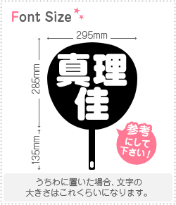 切り文字セット　【真理佳】1文字のサイズ：M(120×120mm)素材：カッティングシート