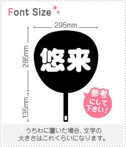 切り文字セット　【悠来】1文字のサイズ：M(120×120mm)素材：カッティングシート