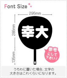 切り文字セット　【幸大】1文字のサイズ：M(120×120mm)素材：カッティングシート