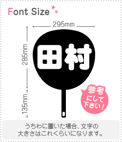 切り文字セット　【田村】1文字のサイズ：L(140×140mm)素材：ホログラムシート・蛍光シート