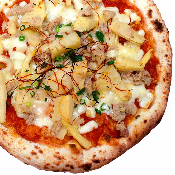 冷凍ピザ『筍とツナの木こり風ピッツァ』 お試しピザセットと同梱で送料無料!石窯薪木で焼きあげるピザ職人手作りの石窯ナポリピッツァです!宅配ピザよりピザ通販!
