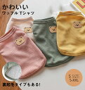 \お買い物祭:全品P5+5%OFF/犬服 春 夏 秋 冬 Tシャツ インナー ワッフル生地 シンプル 袖Tシャツ トップス かわいい おしゃれ ドッグウエア 犬の服 ペットウェア 男の子 女の子 オシャレ