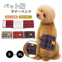 【週末限定:P2+5%OFF】犬 マナーベルト オールシーズン ギンガムチェック柄 マナーガード サニタリーパンツ おむつカバー マナーパンツ マナーバンド しつけ おしっこ お漏らし 介護 おしゃれ