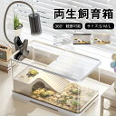 \24h限定!全品P5+5%OFF/カメ用 飼育ケース 亀の飼育ケース 亀 水槽 大きい カメ用水槽 初心者セット 蓋付き 水交換簡単 餌やりが便利 360°観...