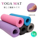 ヨガマット 高密度 ヨガ マット 極厚 厚手 筋トレ 自宅 幅広 ストレッチマット 折りたたみ おしゃれ 滑り止め 滑らない 痛くない クリスマス ピラティス ...